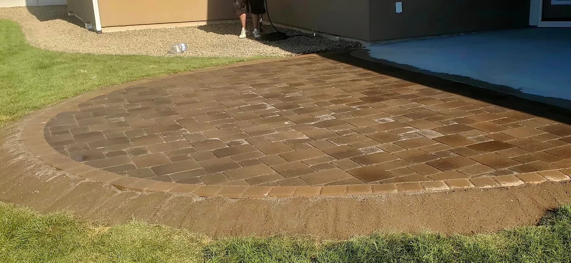 eagle idaho concrete patio outdoor kitchen paver patio custom photo 2