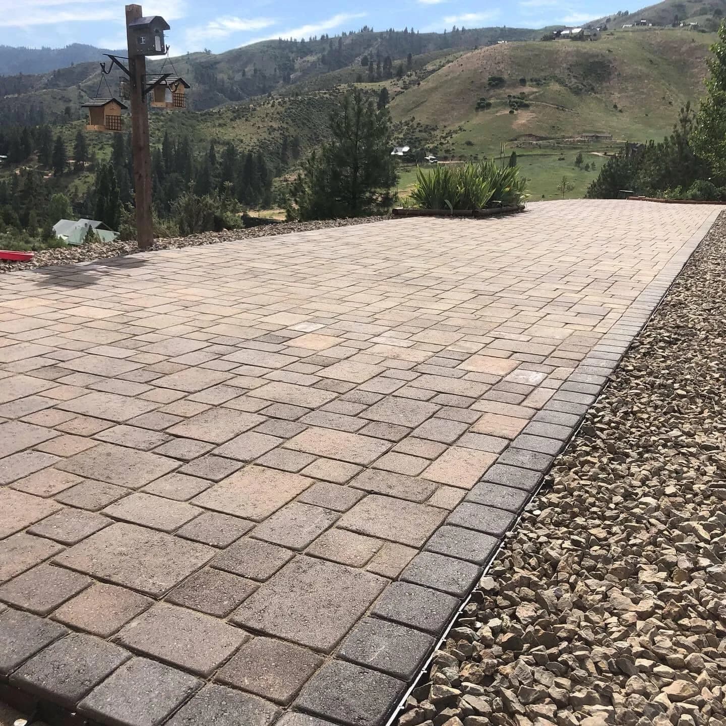 mccall idaho custom paver patio and driveway photo 1