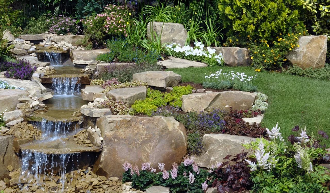 water feature installation pond fountain waterfall