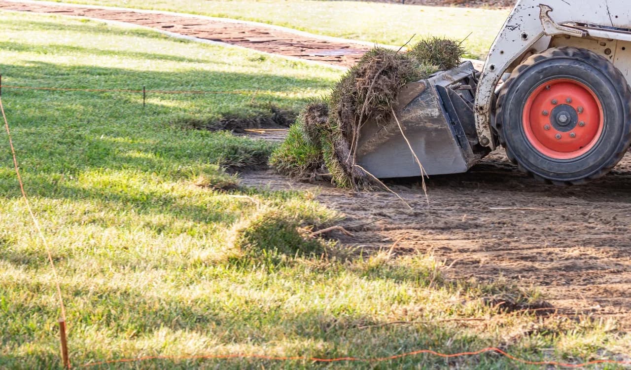 yard grading service card