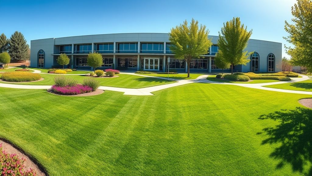 Commercial Landscaping At Office Building – 208 Specialties Boise ID