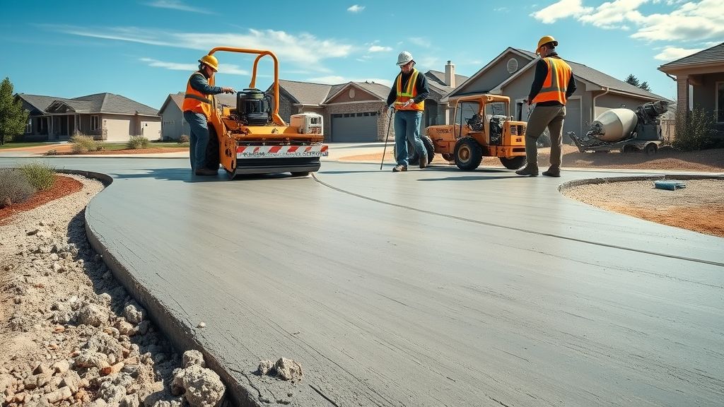 Driveway Installation Crew At Work – 208 Specialties Boise ID