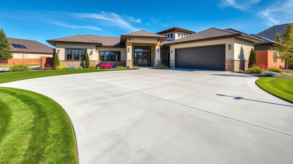 New Residential Concrete Driveway – 208 Specialties Boise ID