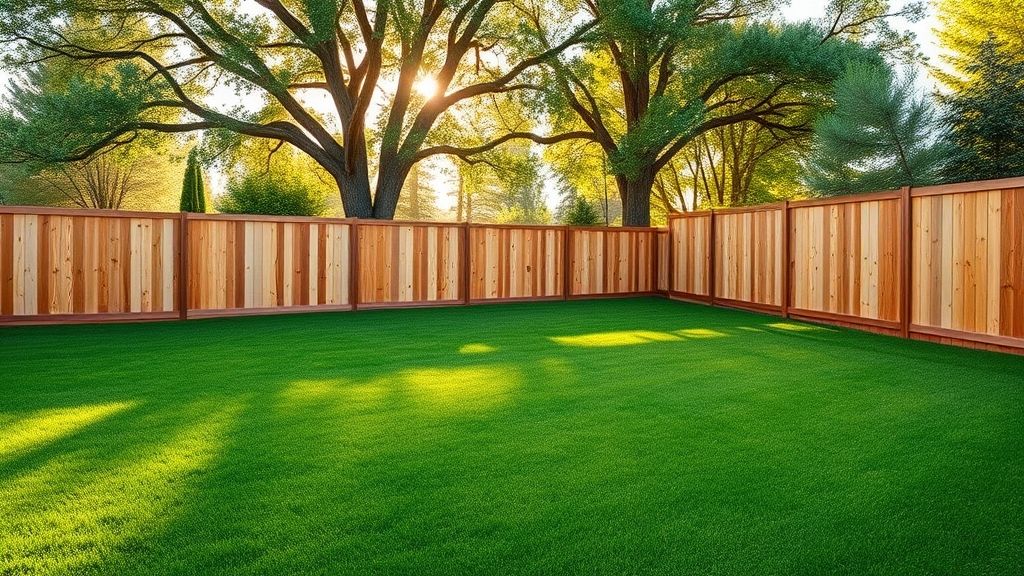Wooden Privacy Fence In Backyard – 208 Specialties Boise ID